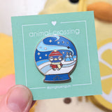 Snow Globe Winter Roald Penguin Enamel Pin