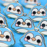 Tiny "Bebe" Blue Bird Enamel Pin