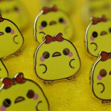 Tiny "Tofu" Yellow Chick Enamel Pin
