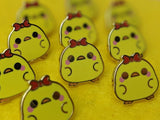 Tiny "Sakura" Pink Frog Enamel Pin