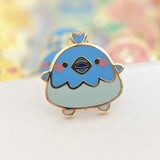 Tiny "Winter Solero" the Birb Enamel Pin