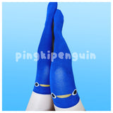 Pingki Penguin Blue Buddy Thigh High Socks