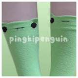 Pingki Penguin Kawaii Frog Crew Socks