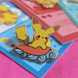 Cute Surfing Pikachu #025 Enamel Pin