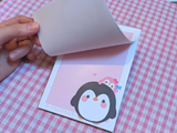 Cute Mini Penguin themed A6 Notepad Memopad