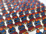 Orange Head Roald "No Thoughts Head Empty" Enamel Pin