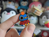 Orange Head Roald "No Thoughts Head Empty" Enamel Pin