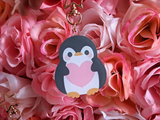 Cute Penguin Acrylic Charm Keychain