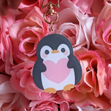 Cute Penguin Acrylic Charm Keychain