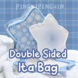 Snowflake Pochette Blue White Ita Bag