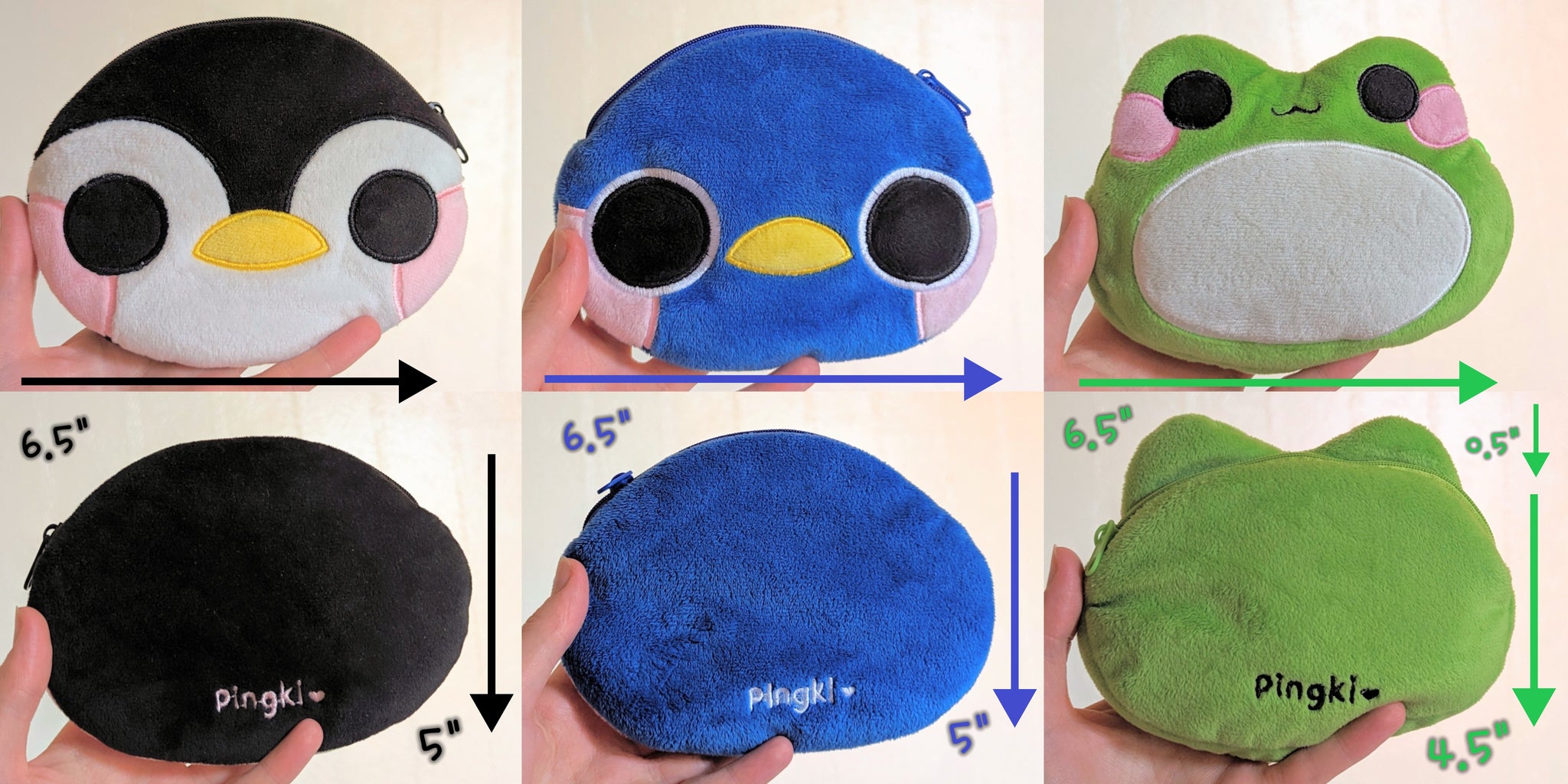 Kawaii Blue Penguin Plush Coin Pouch – Pingki Penguin