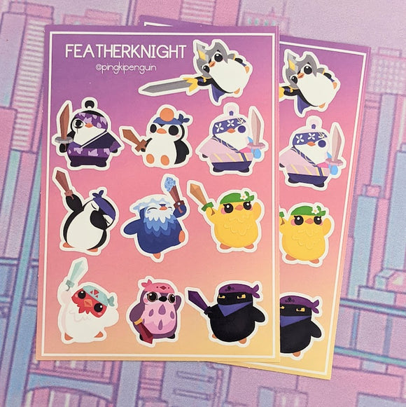 TFT League of Legends 'Pengu Featherknight' Sticker Sheet A6