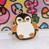 Penguin at the Beach "Arm Bands" Enamel Pin