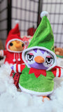Pingki Plush Wardrobe - Christmas Elf Costume