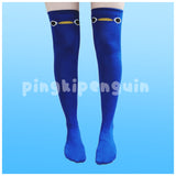 Pingki Penguin Blue Buddy Thigh High Socks