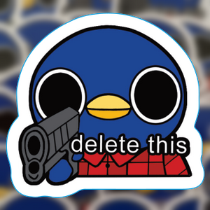 "Delete This" Roald Sticker